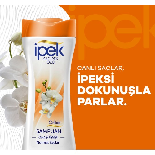 İpek Orkide Özü Normal Saçlar için Şampuan 480 ml İpek Orkide Özü Normal Saçlar için Şampuan 480 ml