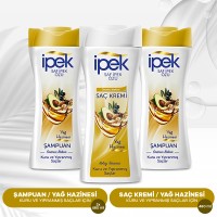 İpek Yağ Hazinesi Kuru ve Yıpranmış Saçlar için Saç Bakım Seti