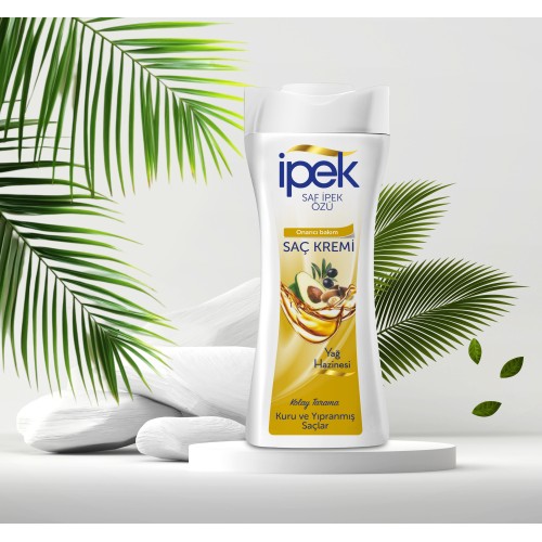 İpek Yağ Hazinesi Kuru ve Yıpranmış Saçlar için Saç Kremi 480 ml İpek Yağ Hazinesi Kuru ve Yıpranmış Saçlar için Saç Kremi 480 ml