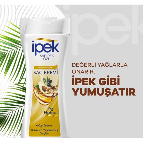 İpek Yağ Hazinesi Kuru ve Yıpranmış Saçlar için Saç Kremi 480 ml İpek Yağ Hazinesi Kuru ve Yıpranmış Saçlar için Saç Kremi 480 ml