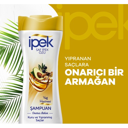 İpek Yağ Hazinesi Kuru ve Yıpranmış Saçlar için Şampuan 480 ml İpek Yağ Hazinesi Kuru ve Yıpranmış Saçlar için Şampuan 480 ml