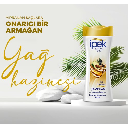 İpek Yağ Hazinesi Kuru ve Yıpranmış Saçlar için Şampuan 480 ml İpek Yağ Hazinesi Kuru ve Yıpranmış Saçlar için Şampuan 480 ml