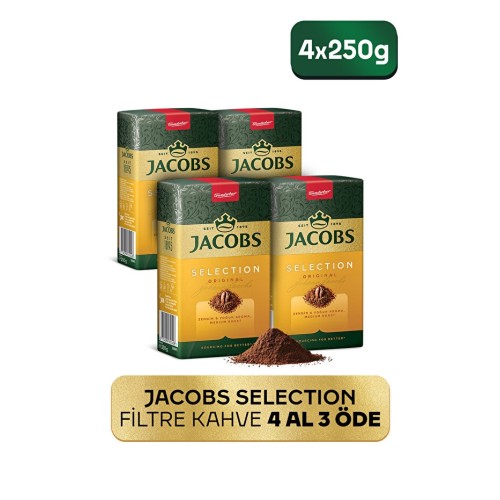 Jacobs Selection Filtre Kahve 250 gr x 4 Adet Jacobs Selection Filtre Kahve 250 gr x 4 Adet
