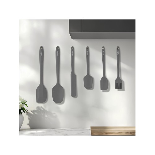 Nehir lenora Gri 6 Parça Silikon Servis Takımı Nehir lenora Gri 6 Parça Silikon Servis Takımı