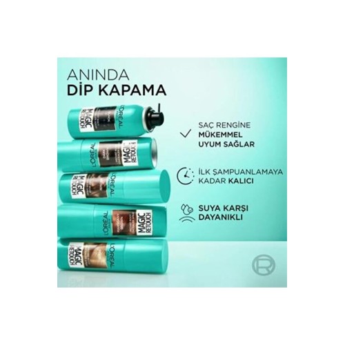 Loreal Paris Beyazlar İçin Kapatıcı Siyah Saç Spreyi 75 ml