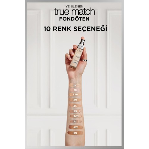 Loreal Paris True Match Bakım Yapan Fondöten 1R Rose Ivory