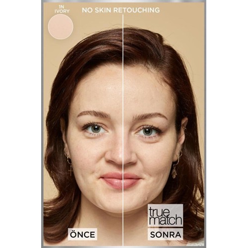 Loreal Paris True Match Bakım Yapan Fondöten 1N Ivory Loreal Paris True Match Bakım Yapan Fondöten 1N Ivory