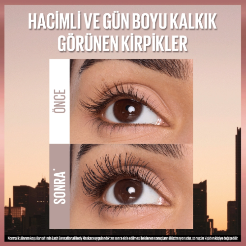 Maybelline New York Lash Sensational Body Siyah Maskara Maybelline New York Lash Sensational Body Siyah Maskara