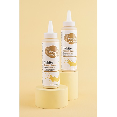 Melwiss Chocolate Beyaz Tatlı Sos 330 gr Waffle Krep Pankek Sosu
