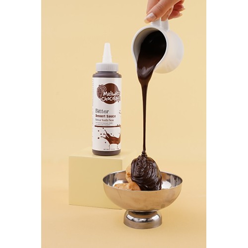 Melwiss Chocolate Bitter Tatlı Sos 330 gr Waffle Krep Pankek Sosu