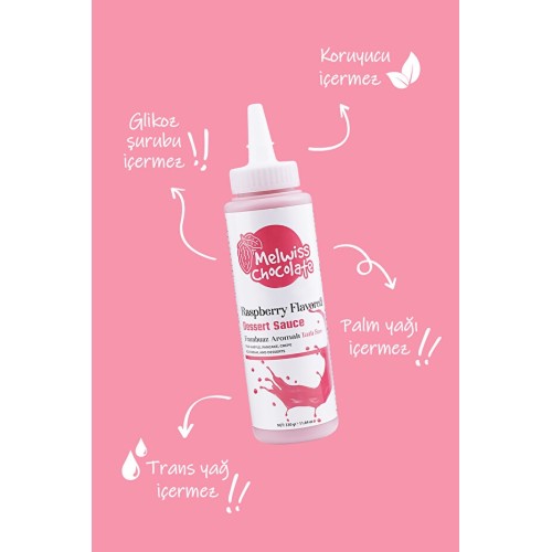 Melwiss Chocolate Frambuaz Aromalı Tatlı Sos 330 gr Waffle Krep Pankek Melwiss Chocolate Frambuaz Aromalı Tatlı Sos 330 gr Waffle Krep Pankek