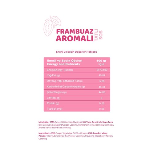 Melwiss Chocolate Frambuaz Aromalı Tatlı Sos 330 gr Waffle Krep Pankek Melwiss Chocolate Frambuaz Aromalı Tatlı Sos 330 gr Waffle Krep Pankek