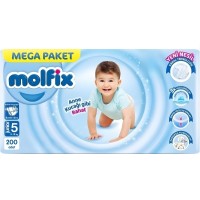 Molfix Bebek Bezi Mega Paket Junior 5 No 200 lü