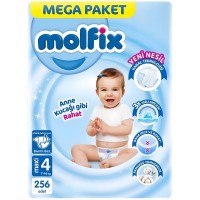 Molfix Bebek Bezi Mega Paket Maxi 4 No 256 lı