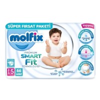 Molfix Premium Smart Fit Bebek Bezi Junior 5 No 66 lı