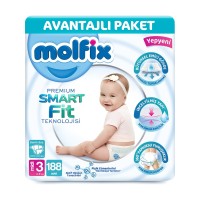 Molfix Premium Smart Fit Bebek Bezi Midi 3 No 188 li