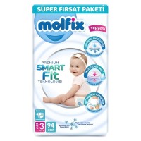 Molfix Premium Smart Fit Bebek Bezi Midi 3 No 94 lü