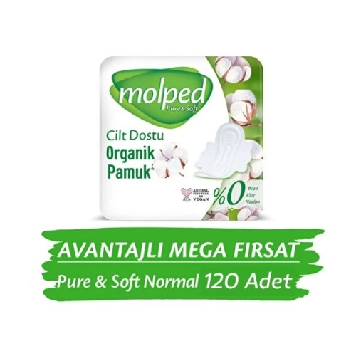 Molped Pure Soft Mega Hijyenik Ped Gece Ultra 30 lu x 4 Adet