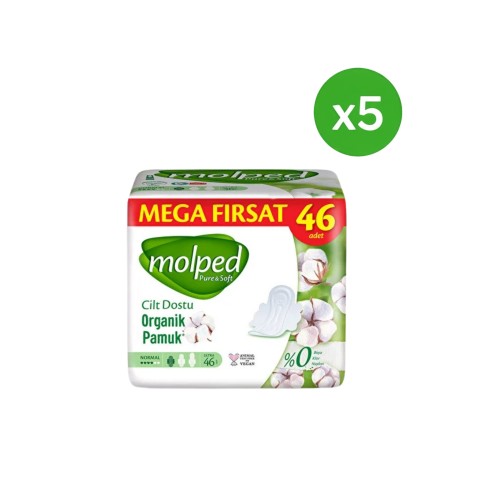 Molped Pure Soft Mega Hijyenik Ped Normal Ultra 46 lı x 5 Adet