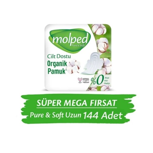 Molped Pure Soft Mega Hijyenik Ped Uzun Ultra 36 lı  x 4 Adet