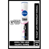 Nivea Black&White Invisible Sprey Deodorant 200 ml