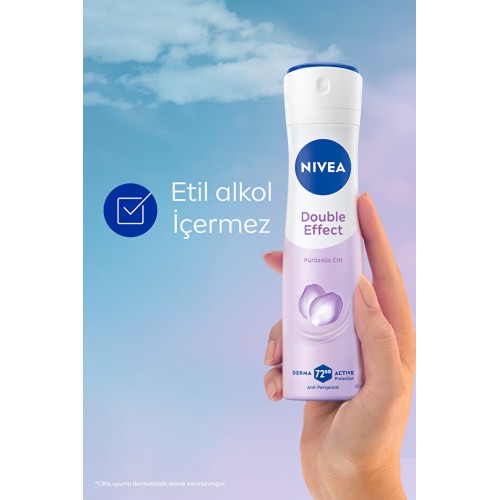 Nivea Kadın Sprey Deodorant Double Effect 150 ml x 3 Adet Nivea Kadın Sprey Deodorant Double Effect 150 ml x 3 Adet