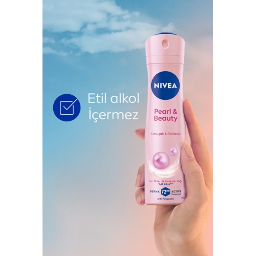 Nivea Pearl Beauty İnci Özleri ve Avakado Deodorant 150 ml x 3 Adet