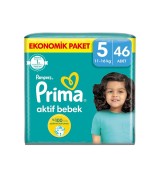 Prima Pampers Bebek Bezi Aktif Bebek Fırsat Paketi 5 No 46 lı