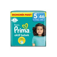 Prima Pampers Bebek Bezi Aktif Bebek Fırsat Paketi 5 No 46 lı
