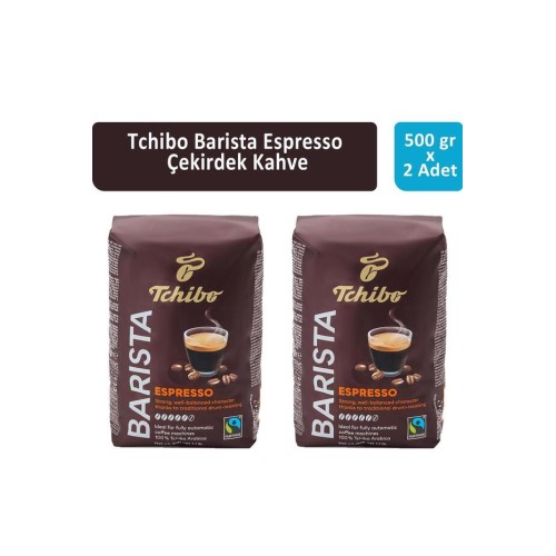 Tchibo Barista Espresso Çekirdek Kahve 500 gr x 2 Adet Tchibo Barista Espresso Çekirdek Kahve 500 gr x 2 Adet