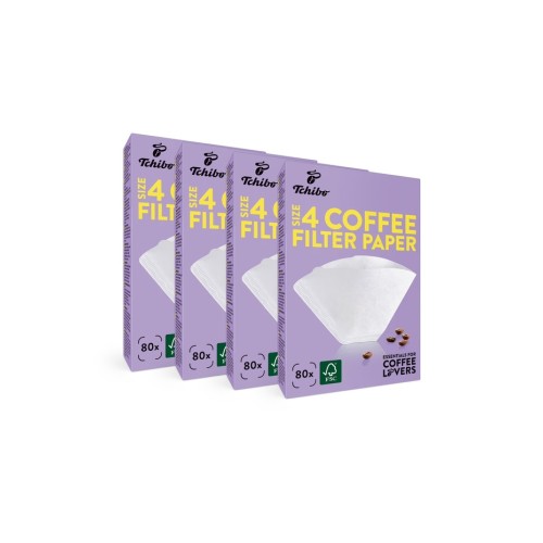 Tchibo Filtre Kahve Kağıdı 4 Numara 80 Adet x 4 Adet Tchibo Filtre Kahve Kağıdı 4 Numara 80 Adet x 4 Adet