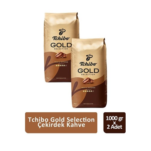 Tchibo Gold Selection Çekirdek Kahve 1000 gr x 2 Adet Tchibo Gold Selection Çekirdek Kahve 1000 gr x 2 Adet