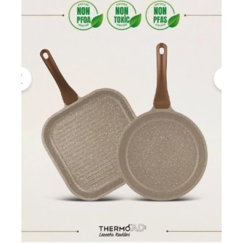 Thermoad Tava Seti Frapan Serisi 2 Parça Vizon Thermoad Tava Seti Frapan Serisi 2 Parça Vizon