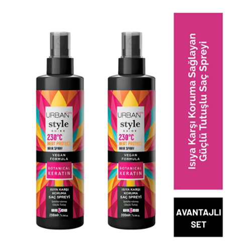 Urban Care Style Guide Isıya Karşı Koruma Spreyi Güçlü Tutuş 200 ml x 2 Adet Urban Care Style Guide Isıya Karşı Koruma Spreyi Güçlü Tutuş 200 ml x 2 Adet