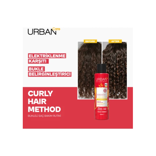 Urban Care Twisted Curls Hibiscus Shea Butter Saç Bakım Seti 4 lü