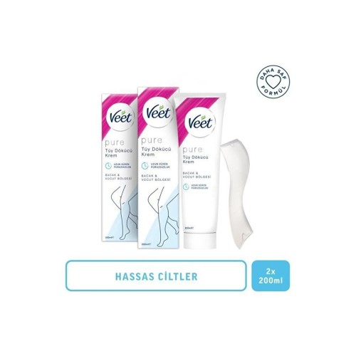 Veet Pure Tüy Dökücü Krem Hassas Ciltler 200 ml x 2 Adet Veet Pure Tüy Dökücü Krem Hassas Ciltler 200 ml x 2 Adet