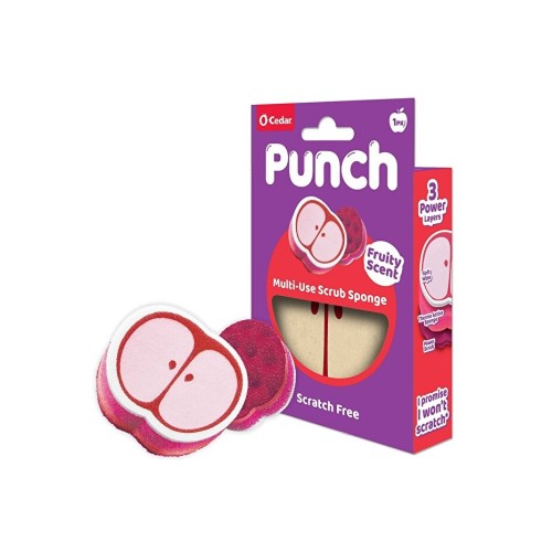 Vileda Punch Elma Kokulu Çizmez Sünger Çok Yönlü Mutfak-Banyo Vileda Punch Elma Kokulu Çizmez Sünger Çok Yönlü Mutfak-Banyo