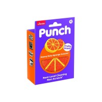 Vileda Punch Portakal Kokulu Çizmez Sünger Çok Yönlü Mutfak-Banyo