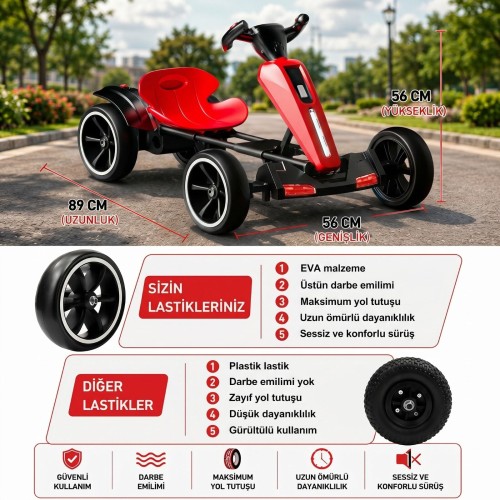 UJ Toys Go-Kart 12 V Akülü Araba