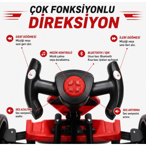 UJ Toys Go-Kart 12 V Akülü Araba