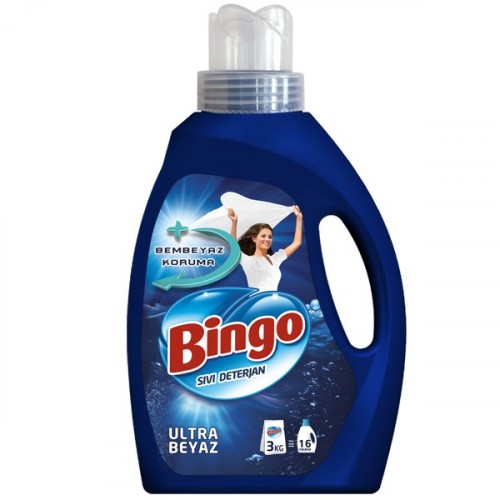 Bingo Matik Sıvı Çamaşır Deterjanı Ultra Beyaz Erguvan 1340 ml