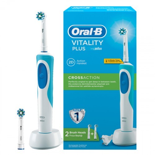 Oral-B D12 Cross Action Şarjlı Diş Fırçası 2 Yedek Başlık