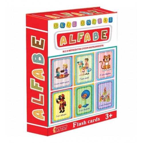 Flash Cards Alfabe 1178 ( Diy-Toy Yayınları)
