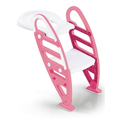 Dolu Kaymaz Ayaklı Merdivenli Tuvalet Pembe 7250