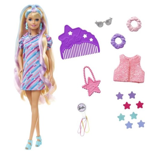 Barbie Upuzun Muhteşem Saçlı Bebekler HCM87-HCM88