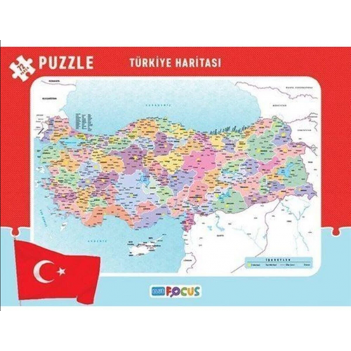 Blue Focus Yayınları Türkiye Haritası- 72 Parça