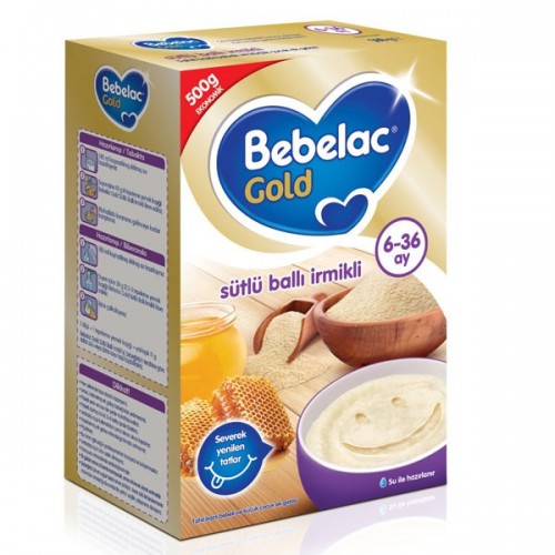 Bebelac Gold Sütlü Ballı İrmikli Kaşık Maması 500 gr