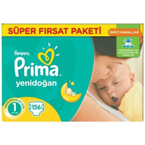 Prima Bebek Bezi Fırsat Paketi Yenidoğan 1 No 132 li
