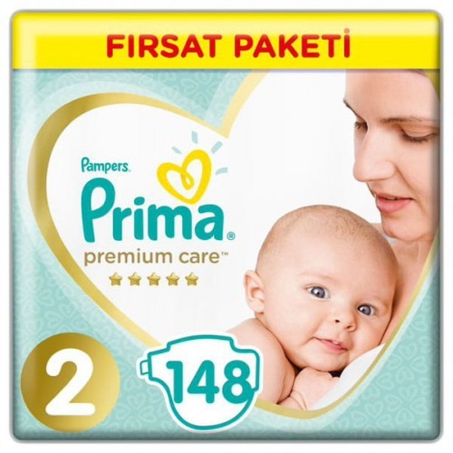 Prima Bebek Bezi Premium Care 2 Beden Mini Fırsat Paketi 148 Adet