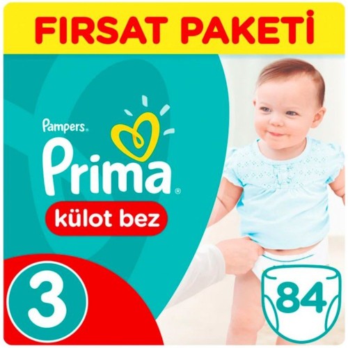 Prima Külot Bebek Bezi 3 Beden 84 Adet Midi Fırsat Paketi